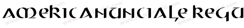 AmericanUnciale Regu字体转换
